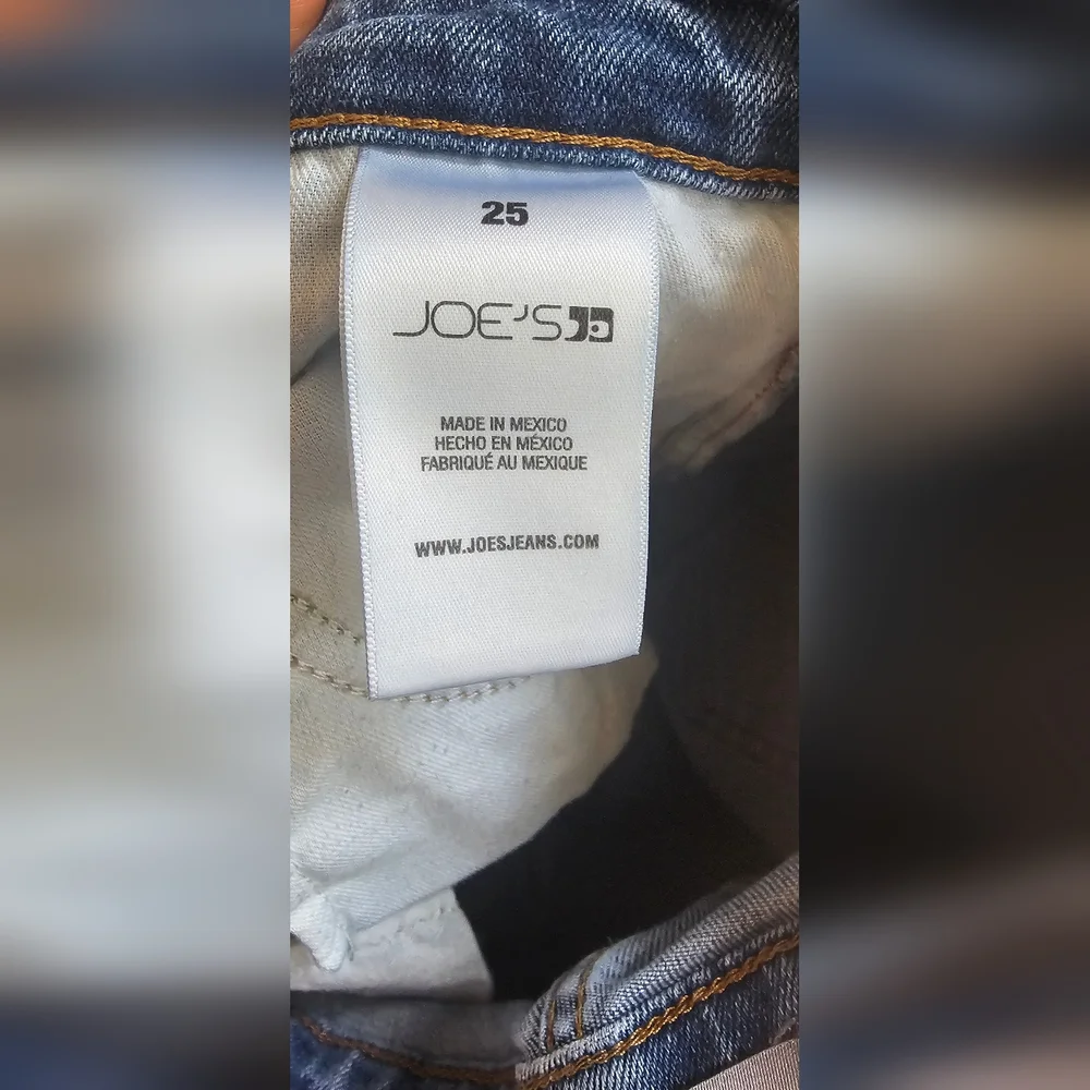 Joe's Jeans straight leg mid rise 29" long size 25 - Picture 6 of 6